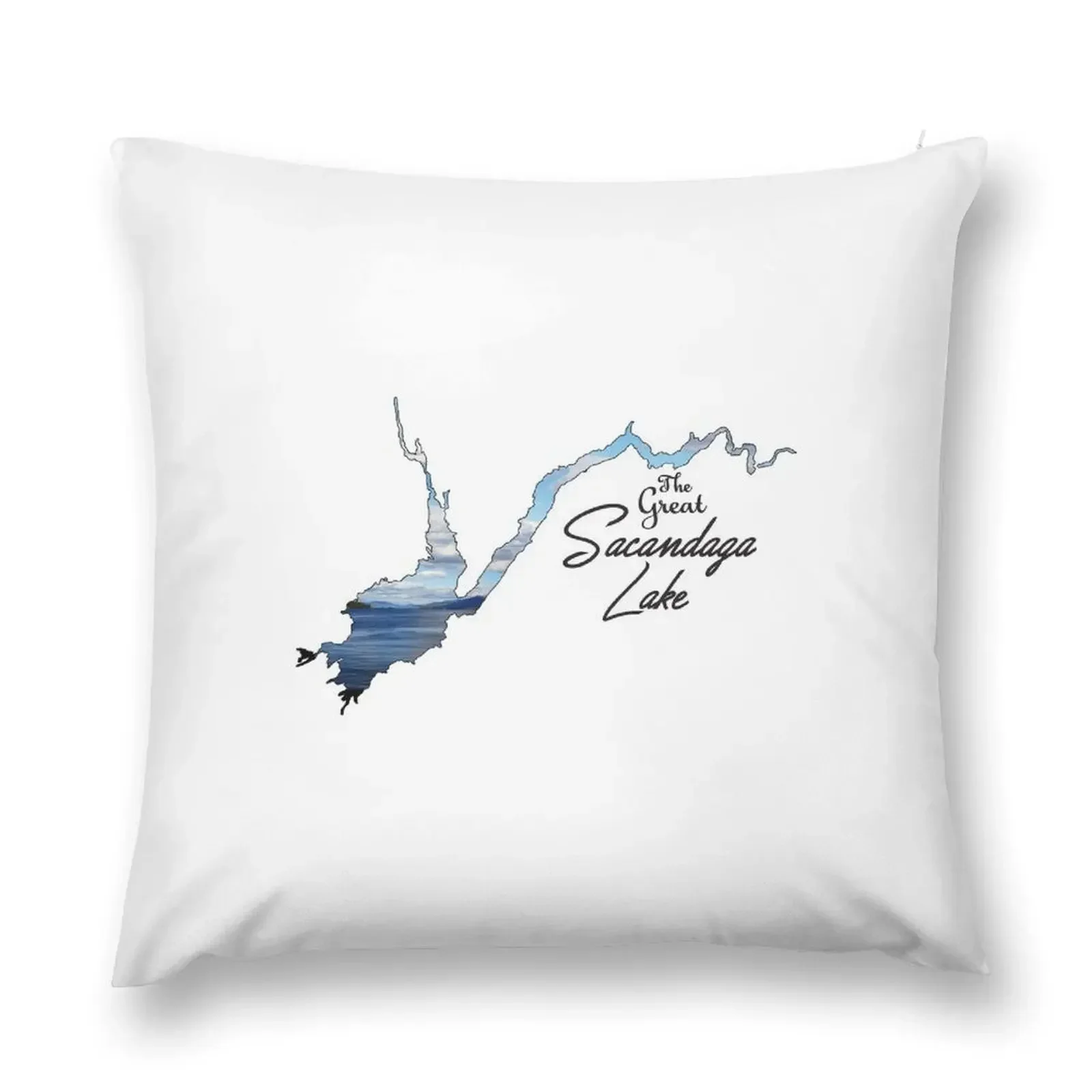 The Great Sacandaga Lake, NY Throw Pillow Christmas Pillowcase Cushion Cover Luxury pillow