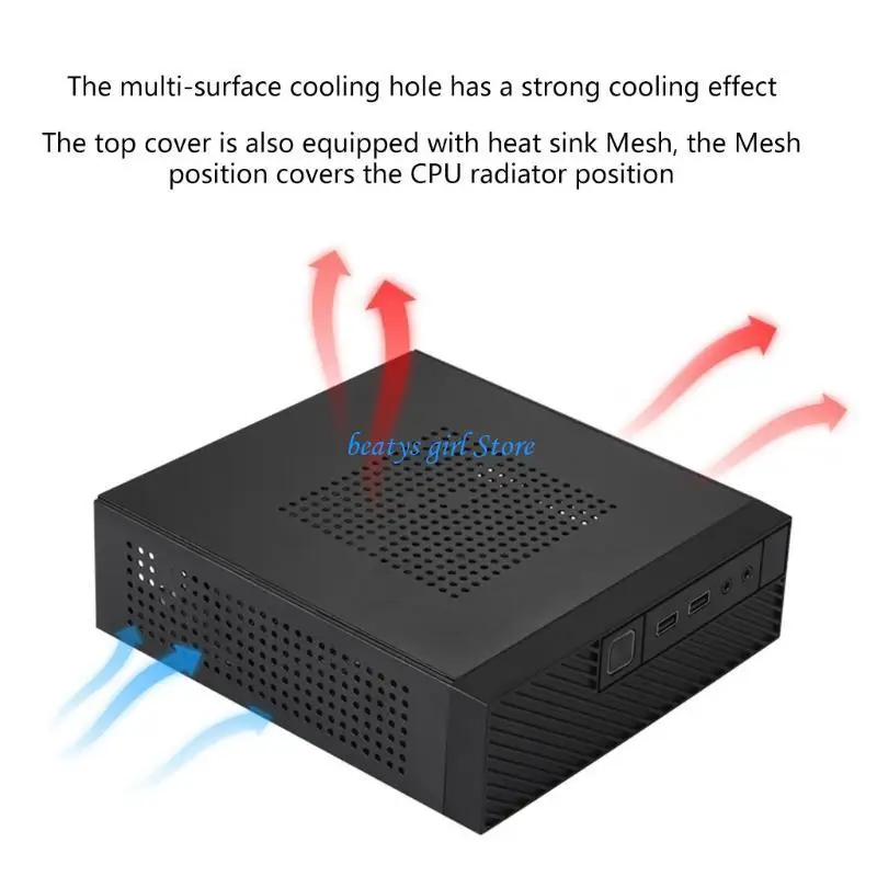 C7AB HTPC for Case Mini ITX Gaming Chassis Desktop Micro Chassis Home Theater Computer Enclosure box small for ca