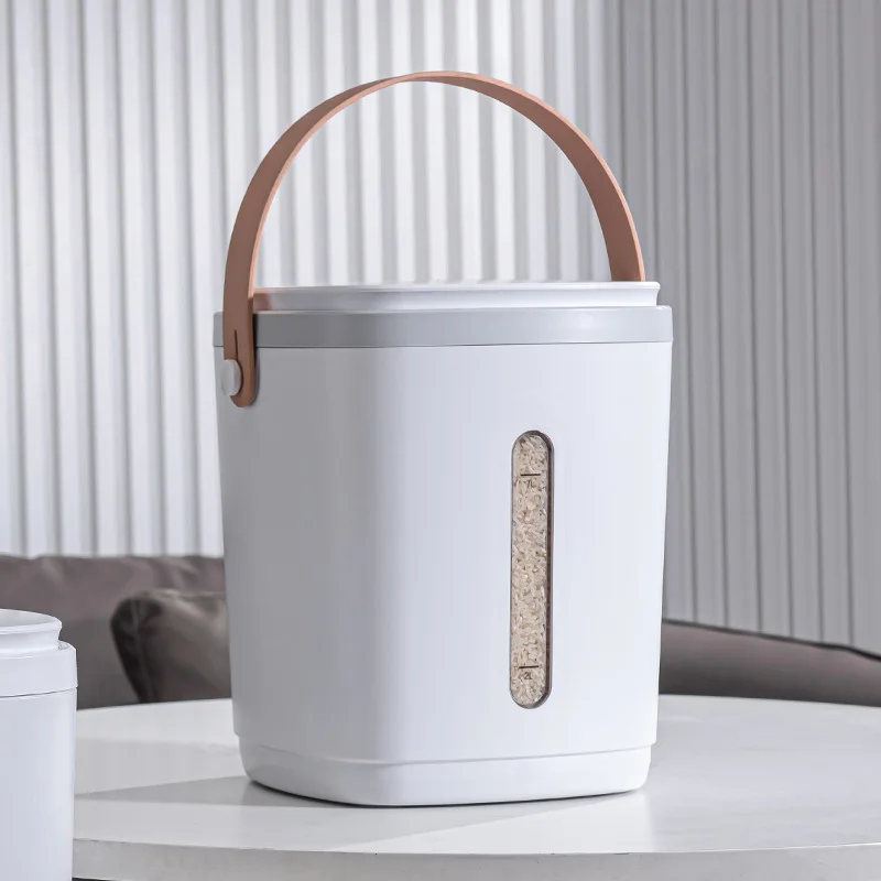 Customize Smart Vacuum Rice Bucket Grain Storage Barrel Food Storage Box for Kitchen Grain Rice Container Fit for Grain Storage