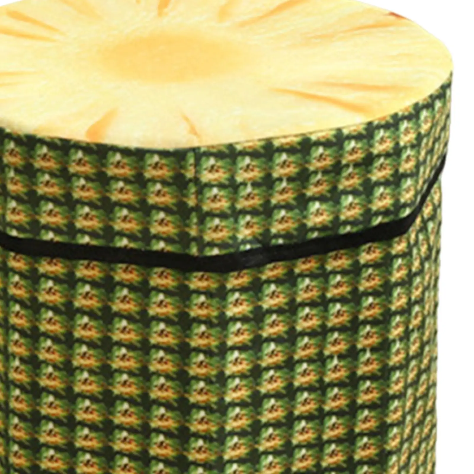 Foldable Storage Ottoman, Fruit Pattern Storage Box, Footstool for Dorm, Living Room, Home Decor