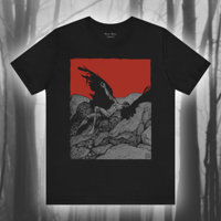 Fallen Angel, Karl Alexander Wilke Tee Creepy Art, Vintage Art Tshirt, Mythology Shirt, Icarus, Graphic Jersey Short Sleeve Tee