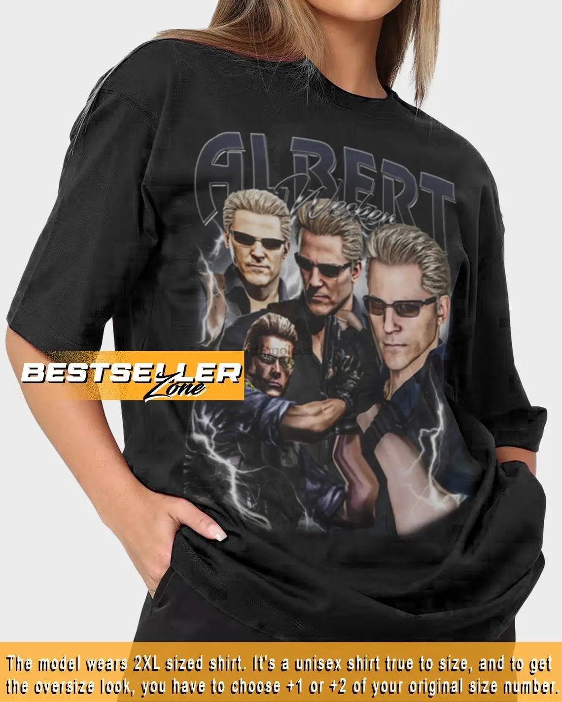 Limited Albert Wesker Shirt Resident Evill Tshirt Bootleg Vintage Retro 90s Sweatshirt Design Classic Unisex Graphic Tee BGL1068