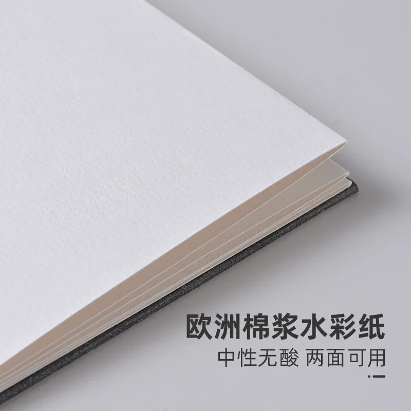 Mini Watercolor Sketchbook for Artists Organ Design Foldable Academic Painting Book Travel Notebook Gift for Artist Painters