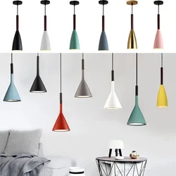 Modern Nordic Pendant Lights Simple Lamps Multicolor Minimalist Hanging Lamps 3 Heads E27 Edison Bulb for Kitchen Dining Bedroom