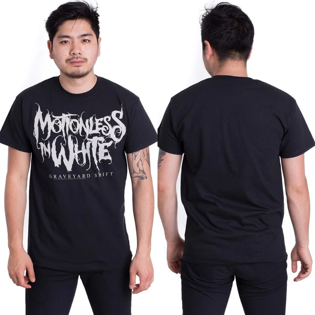 Motionless in White Grafik-Baumwoll-T-Shirt Unisex Sommer Kurzarm Mode Marken-T-Shirt Luxus Casual Vintage Tees – Detail 7