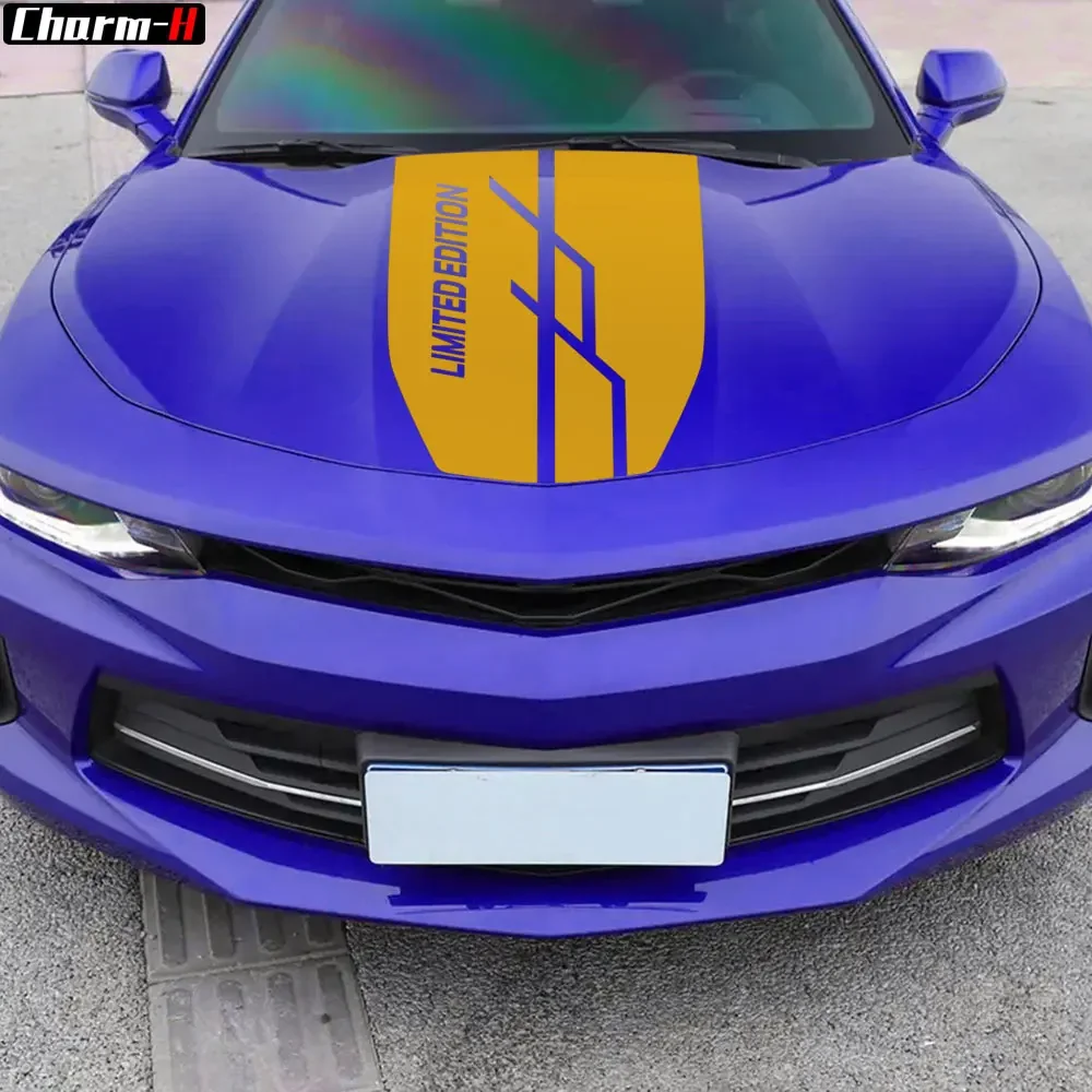 غطاء السيارة لهجة المشارب سباق الرياضة طبعة محدودة ملصق لاصق لامع ورائع عدة متوافق مع شيفروليه كامارو 2019-2023 #5