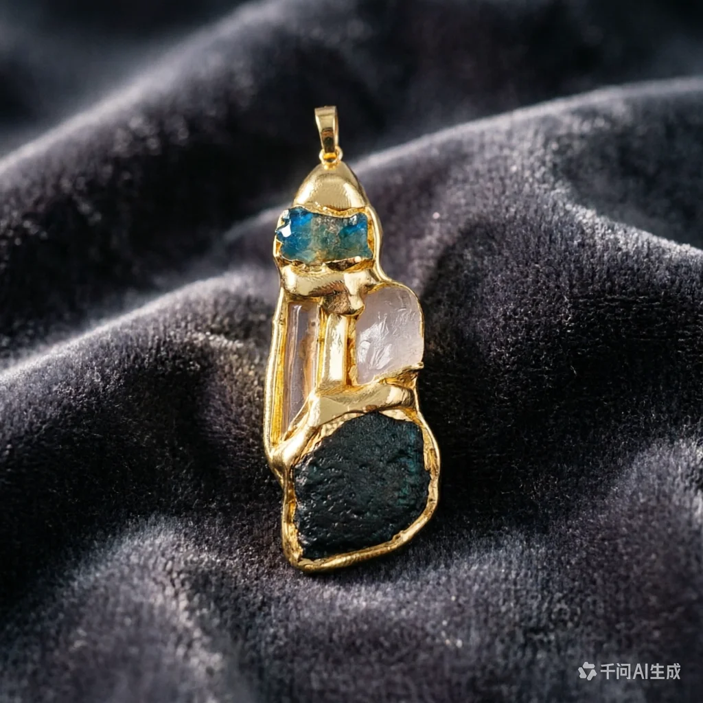 WT-P1905 WKT 2023 Raw gemstone Exquisite design high quality pendant natural stone hot sale pendant girl party women jewelry