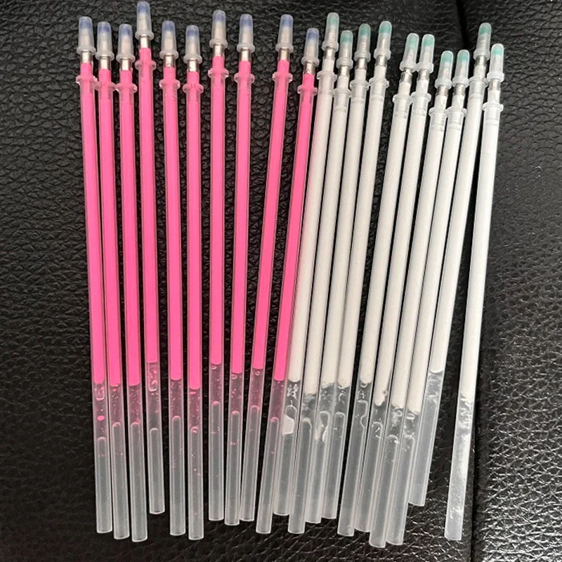 50pcs Microblading Eyebrow Scribe Tattoo Marker Pen Core Tattoo Tools Microblading Supplies Surgical Skin Pen White/Pink