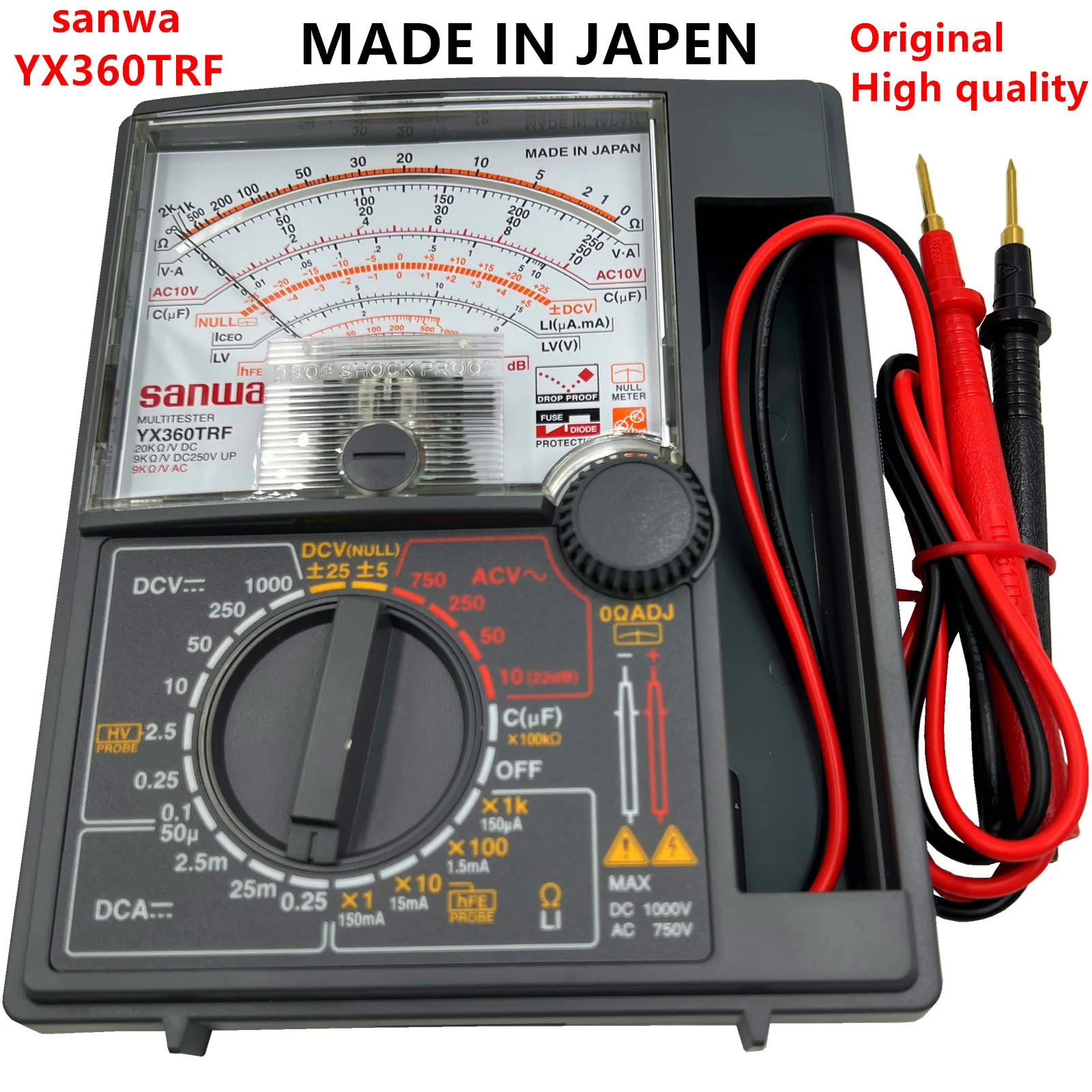 YX-360TRF YX360TRF Analog Multimeter Tester Pointer Type Zero Center Instrument 200Mohm Resistance Measurement Original sanwa