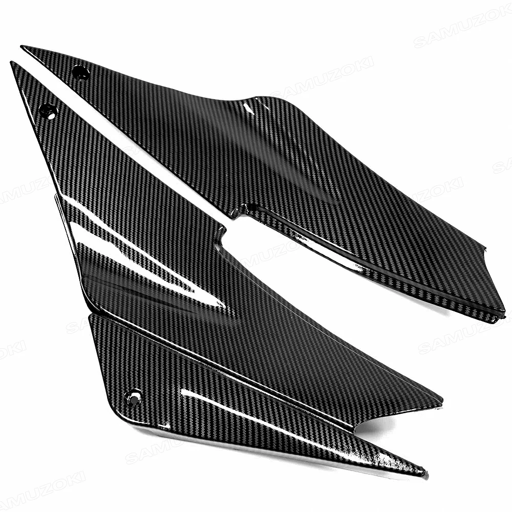 For Kawasaki Ninja ZX6R ZX636 2005 2006 Motorcycle Gas Tank Side Trim Cover Panel Fairing Cowl Carbon appearance