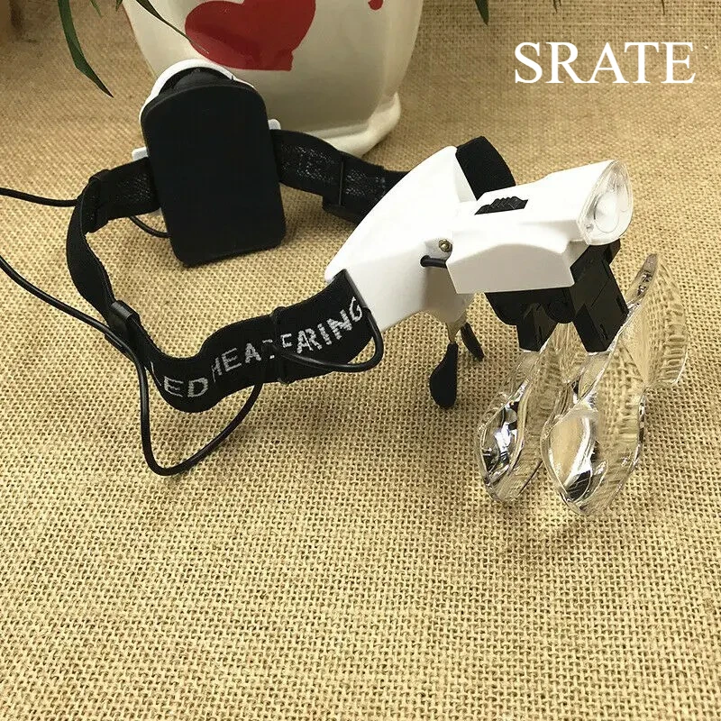 

Лупа 1,0x ~ 6,0x, 5 линз, увеличительные стекла со светодиодной подсветкой, зажим для пайки, лупа для экрана телефона, рука помощи, пайка