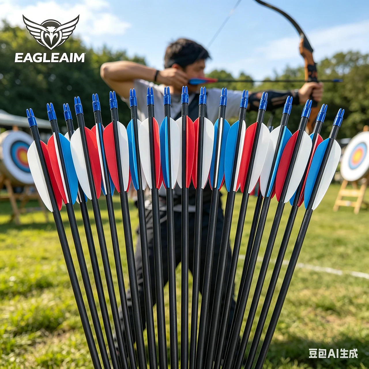12PCS 30 Inch Carbon Arrows Spine 500 for Compound Recurve Bow Hunting Archery Accessories