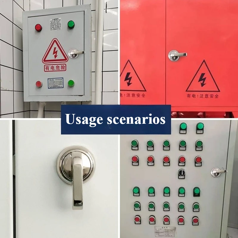 Alloy Electrical Box Handle Lock Universal No Key Cabinet Door Lock Fitting