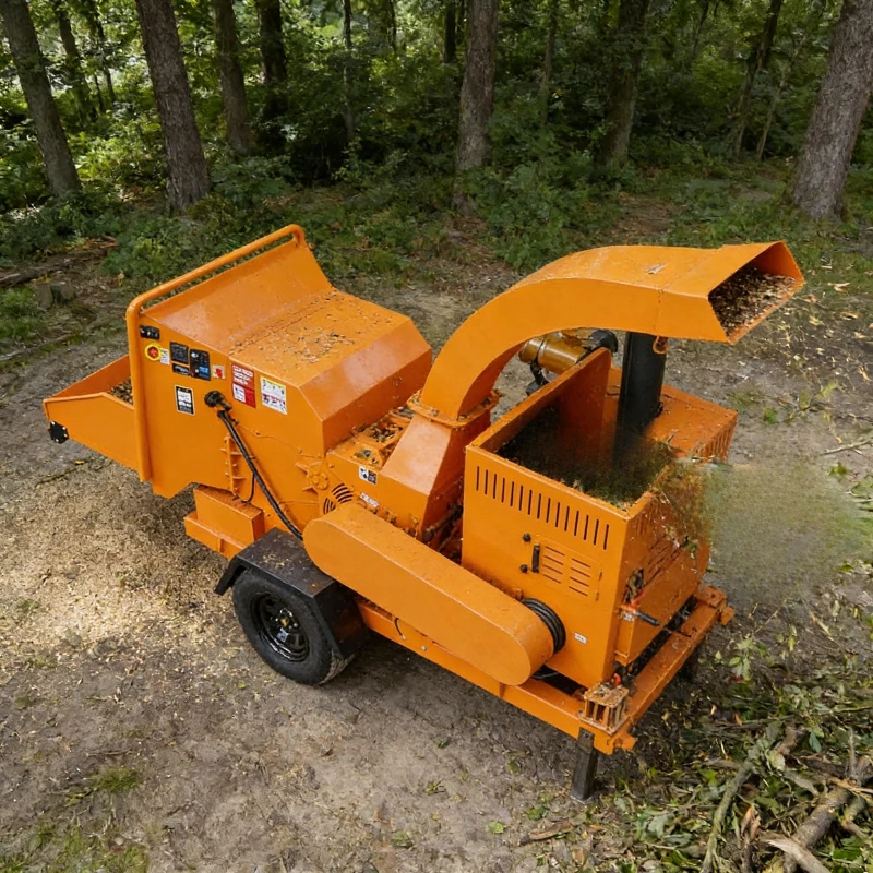 Diesel Engine Wood Chipper Chipping Logs Branches for Wood Pellet Press Sawdust Line Customized