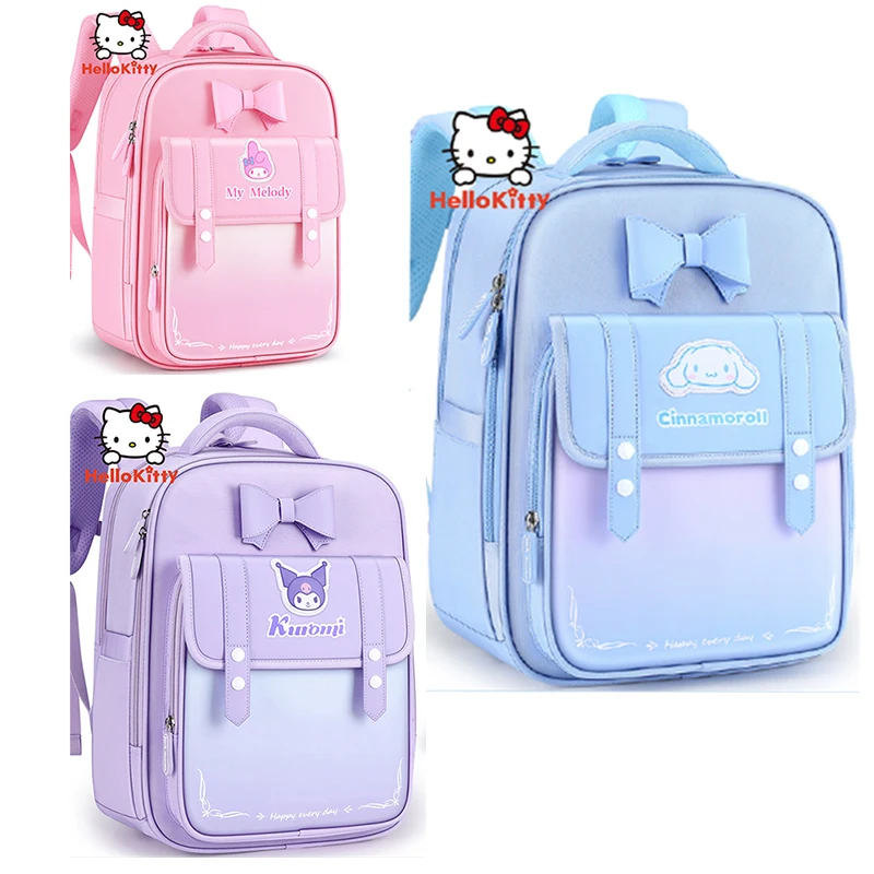 Minso Kuromi Cinnamoroll Ma Mélodie Écolière Cartable Élève Du Primaire Grade1-3-6 Sac À Dos Élève Sac D'école Fille Enfant Cadeau
