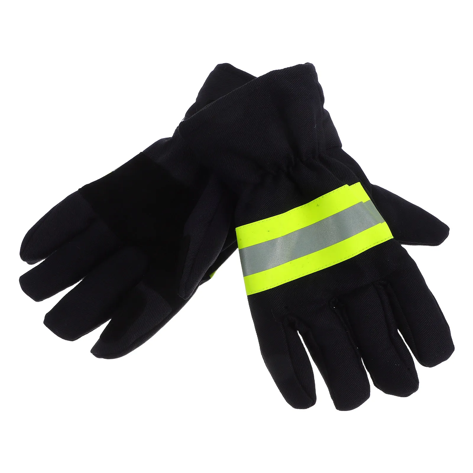 1Pair Heat Resistant Fireproof Gloves Fire Fighting Flame Resistant High Temp Protection Comfortable Cotton