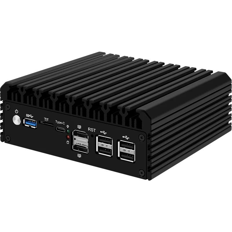 كمبيوتر صغير بدون مروحة PfSense Proxmox ، 6x ، 6 LANS ، G ، جدار الحماية ، جهاز التوجيه الناعم ، الجيل الثاني عشر ، Intel i3 ، N305 ، N100 ، DDR5 ، 32GB ، NVMe ، SSD