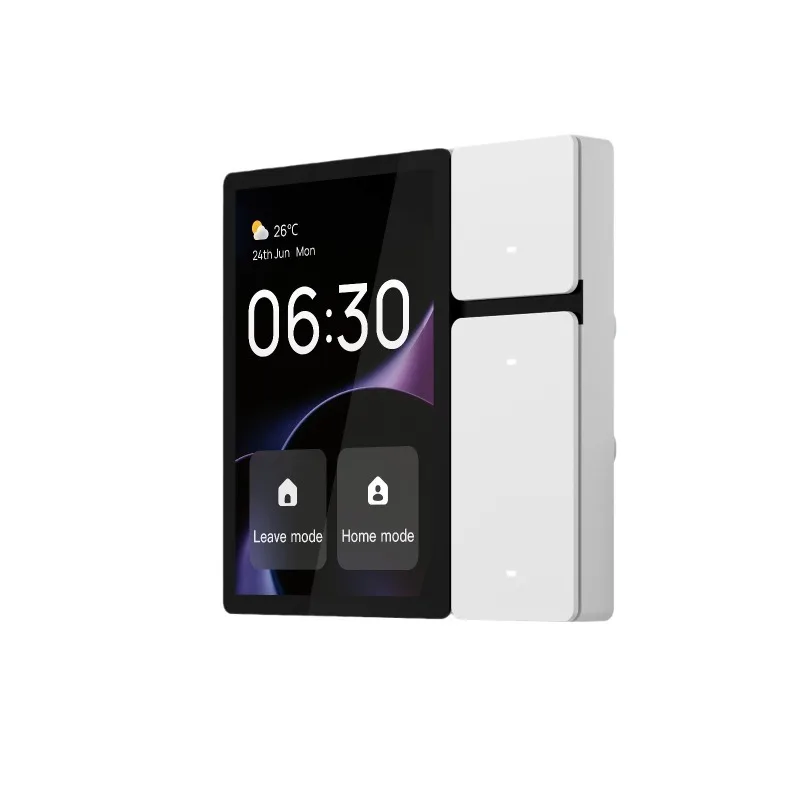 

smart Mini smart central control screen GFF architecture 3.5 inch infrared remote control 3-way smart switch