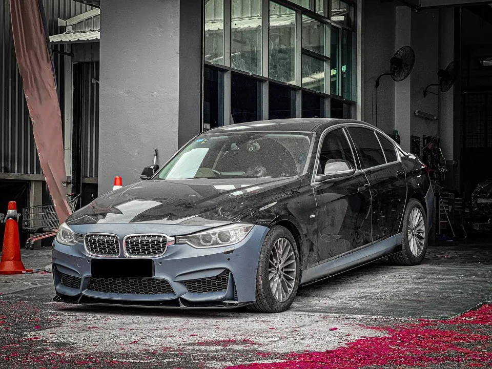 Xvip glänzender Double Line Style Front stoßstangen grill für BMW 3er F30 F31 F35 2013-19 320i 325i 328i Silber Diamant grill – Detail 37