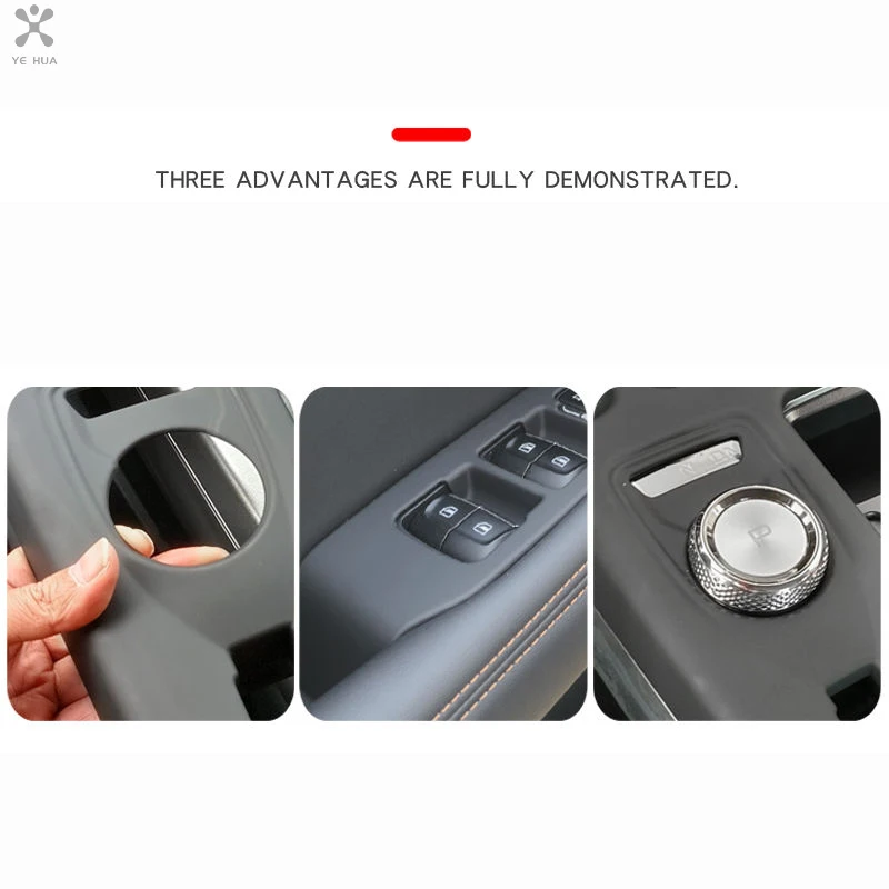 Haval Dargo 2023 2022 Matte Black ABS Gear Shift Knob Head Cover Trim Car Accessories Car Interior Center Console Change Stickes