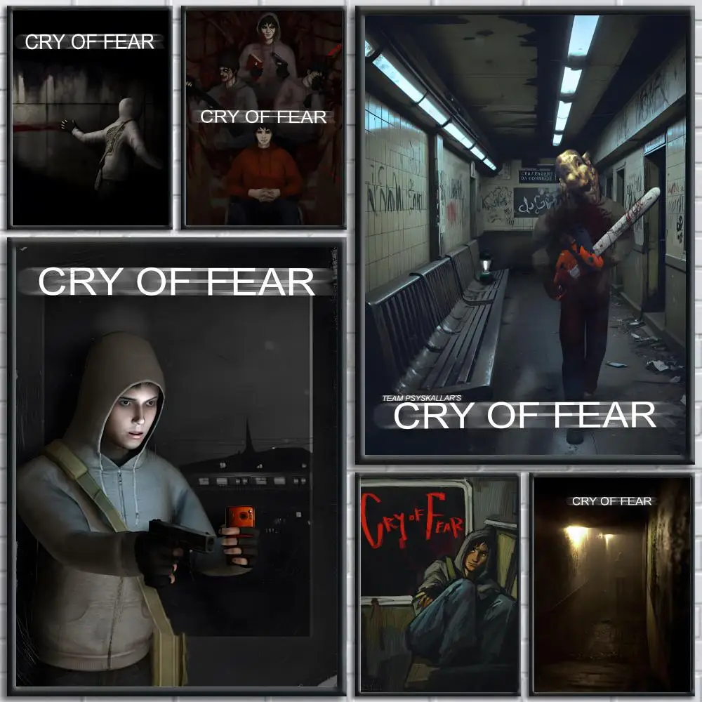 Video Game C-Cry Of Fear Poster Trendy And Easy-to-Apply Wall Art Stickers For Home Decor And Dorm Room Walls