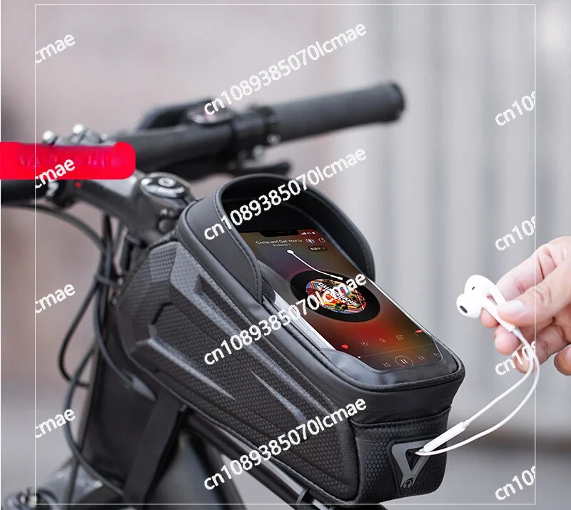 Rock Brothers Hard Shell Bicycle Bag Front Beam Upper Tube Front  Mobile Phone Bag Mountain Road Bike Riding Accessories