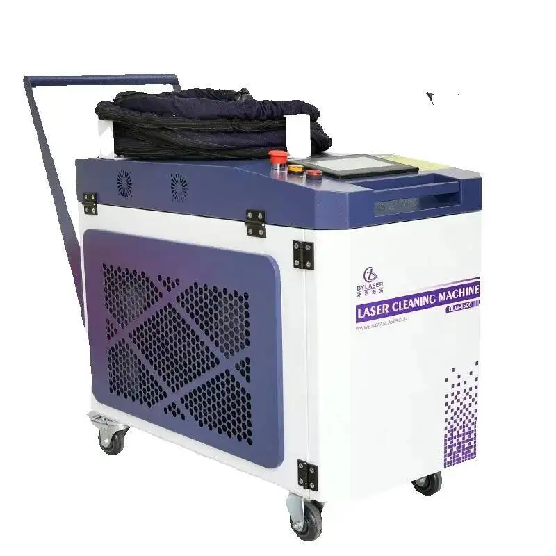 Bingyan Portable Fiber Pulse Laser Cleaning Hine For Wood Metal Rust Stone Removal Painting Abrasive Welding Seam
