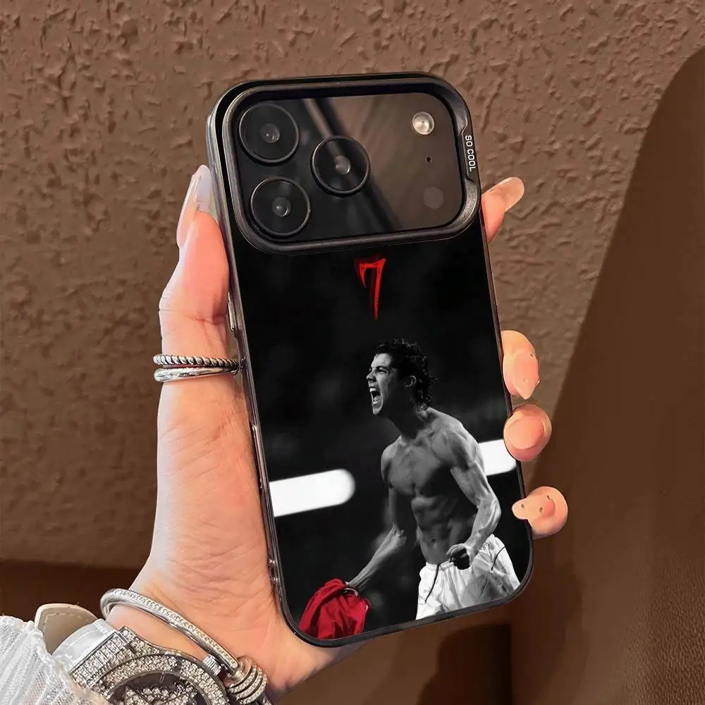 كرة القدم ل C-Cr7 R-ROnAlDo جراب هاتف آيفون 17,16,15,14,13,12,Pro,Max,Plus,E,SE4,Air,Mini Black IMD Box #4