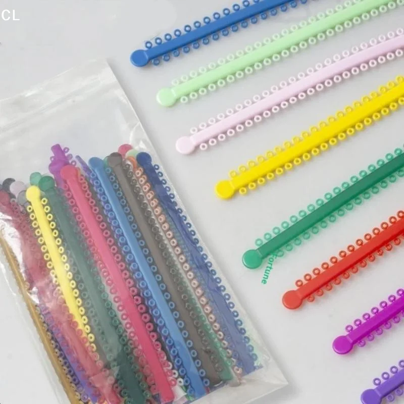 AttireTroveAG 20pcs/Park Dental Elastic Ties Bands For Brackets Braces Colourful To Choose Dentist Ortho Materials