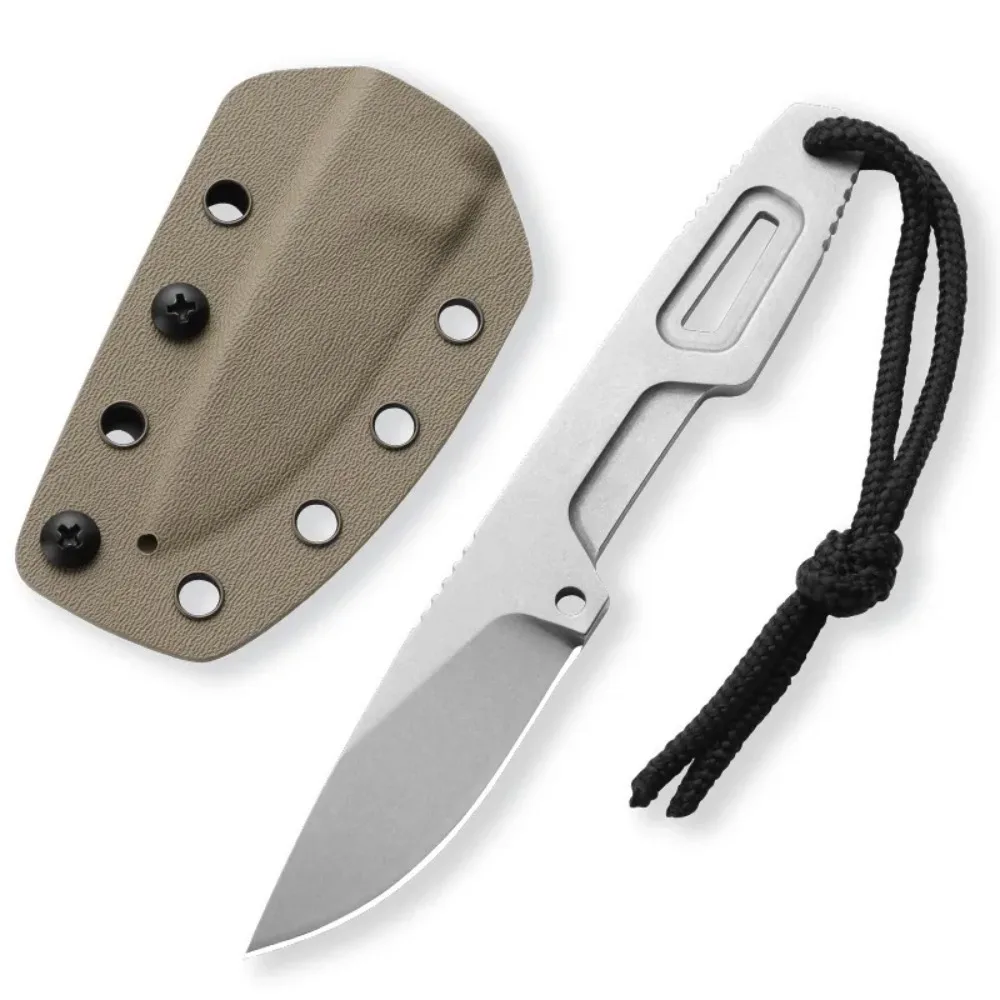 

S600 Outdoor Survival Fixed Knife 7Cr13Mov Blade Full Tang 7Cr13Mov Handle EDC Knives with Sheath Camping Jungle Knives