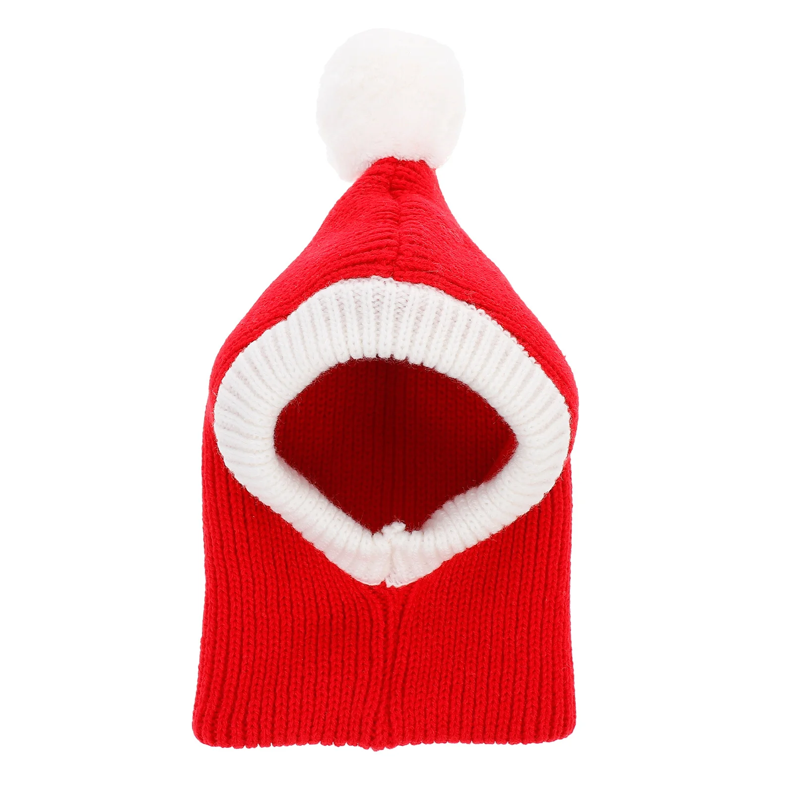 Pet Christmas Hat Red Soft Woolen Dog Puppy Party Wear Warm Accessory For Holiday Masquerade Photo Props Costume