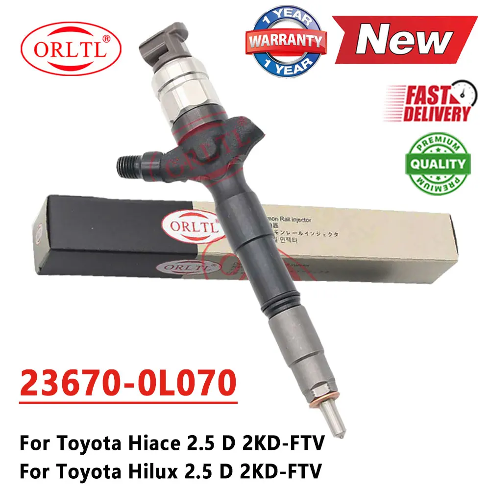 

23670-0L070 2KD-FTV NEW Diesel Injector 23670 0L070 0L010 Fuel Nozzle 236700L070 For Toyota Hilux HIACE V2.5 D4D