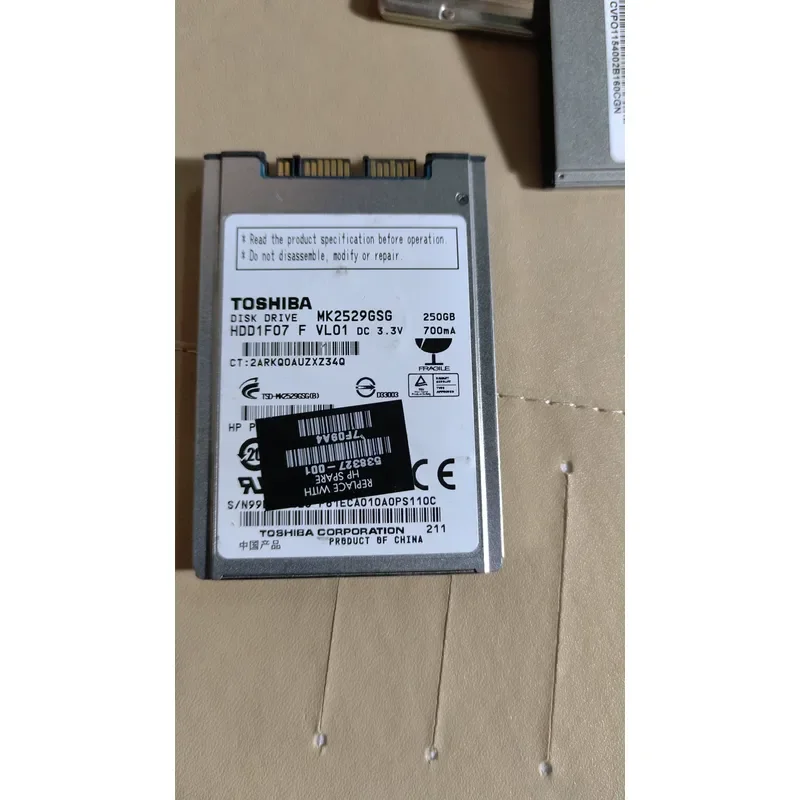 for MK2533GSG 1.8 inch 250GB Laptop Hard Disk Drive SATA 5400RPM HDD Internal Storage Replacement