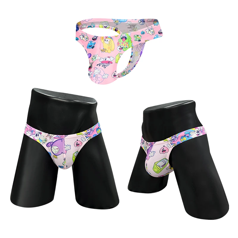 

2pcs Men Briefs Gay Underwear Graffiti Male Panties Slip Bikini Jockstrap Brief Sexy Man's Underwear Briefs Underpants Male Pant