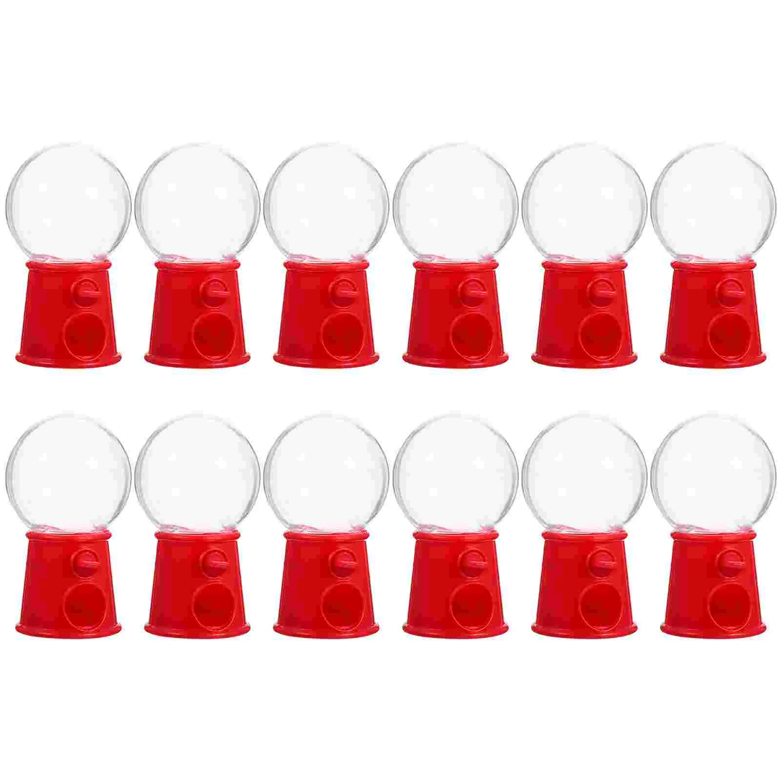 

12 Pcs Mini Machine Creative Gumball Candy Small Bubble Jelly Plastic Lovely Dispenser Child