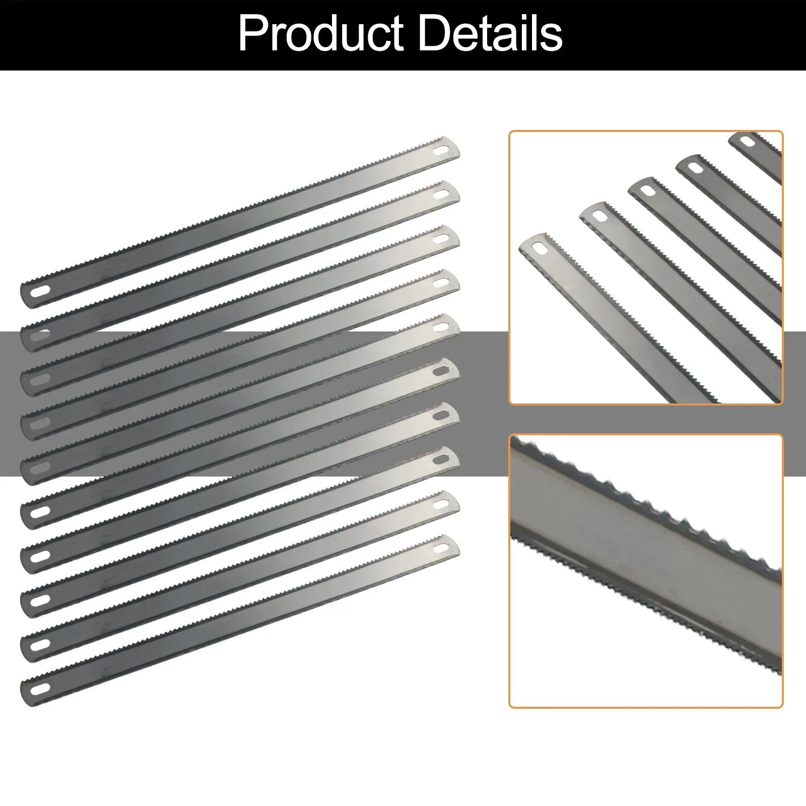 60PCS Blade Steel Saw Double Sided Hacksaw  Blade Reciprocating Saw Woodworking Metal Saw Blade Set Professional Scratcher
