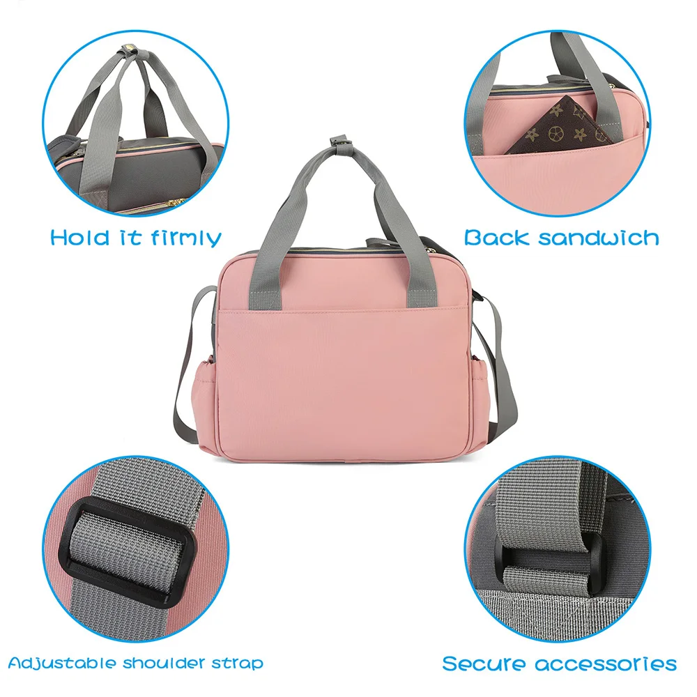 New Style Waterproof Diaper Bag Large Capacity Messenger Travel Bag Multifunctional Maternity Mother Baby Stroller nappy Bags