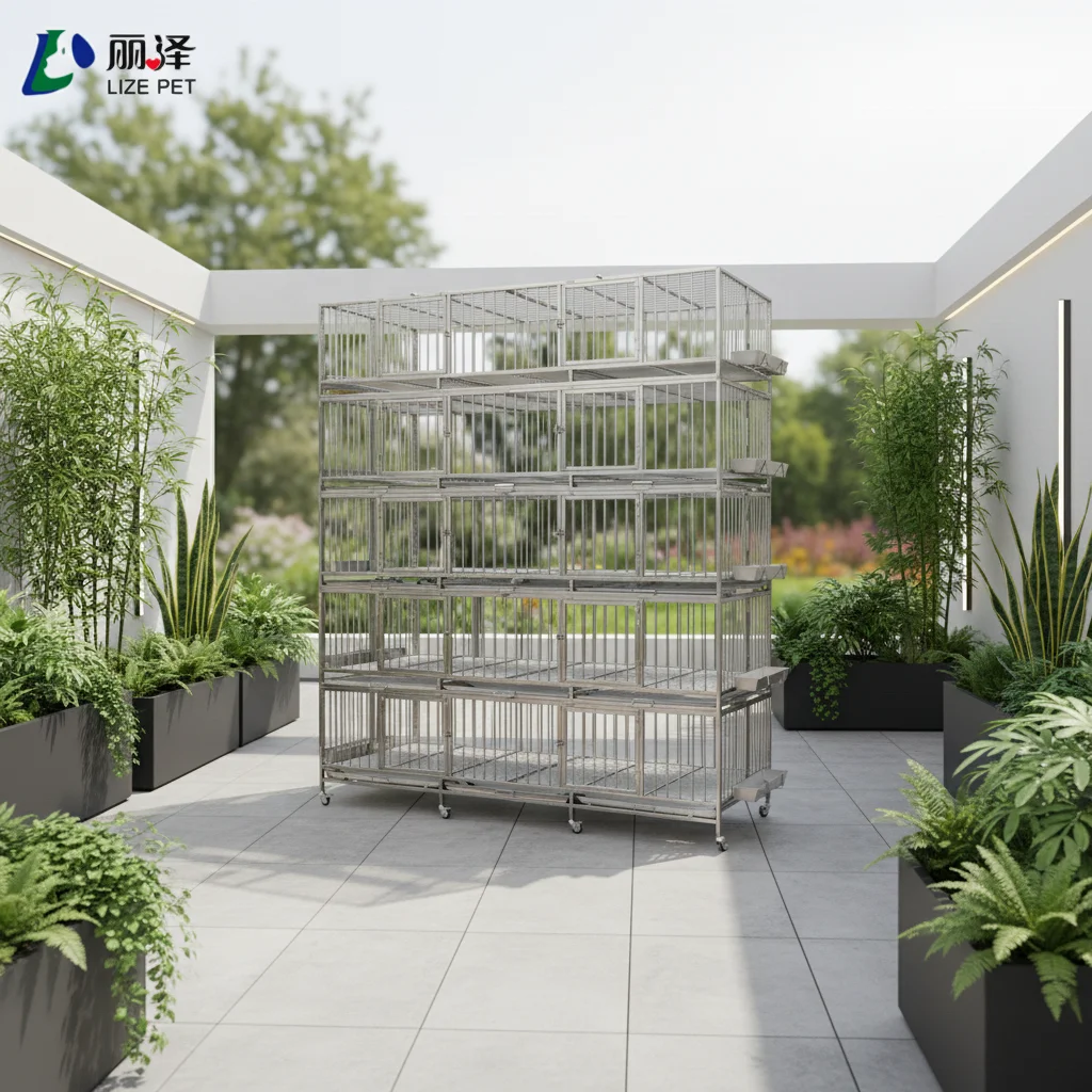 High Quality 304 Stainless Steel 5-layer 10 Doors Luxury Powder-Coated Chicken Cooper Cage Laying Chicken Breeding Cages Each