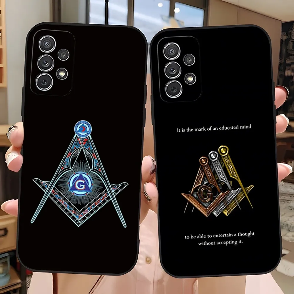 Religion fraternity Freemasons Phone Case for Samsung S24 Ultra S22 S23 S20 Fe S21 Plus Galaxy A54 A34 A24 A53 M54 Note 20 Back 