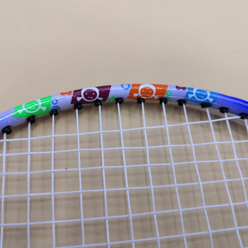 

1 Pair Super Lightweight Badminton Racket For Kids Durable Alloy Nylon Portable School Bag Design Outdoor Set Blue