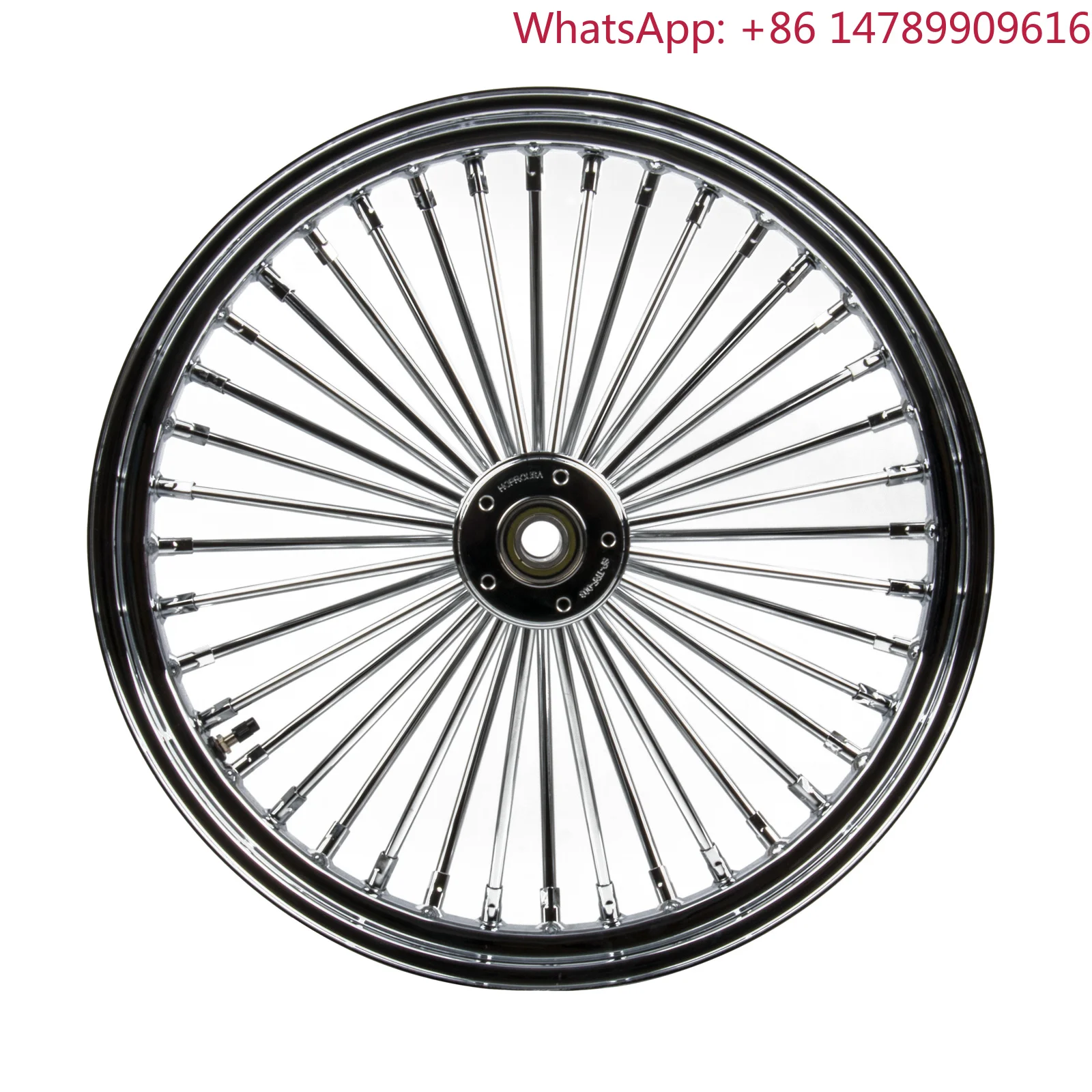 Customizablewheel Sizes.Chrome Motorcycle Wheels Hub Fat Spoke 19*3.5 Inch Design For Replace/Repair 14-26 Glide Softail Street
