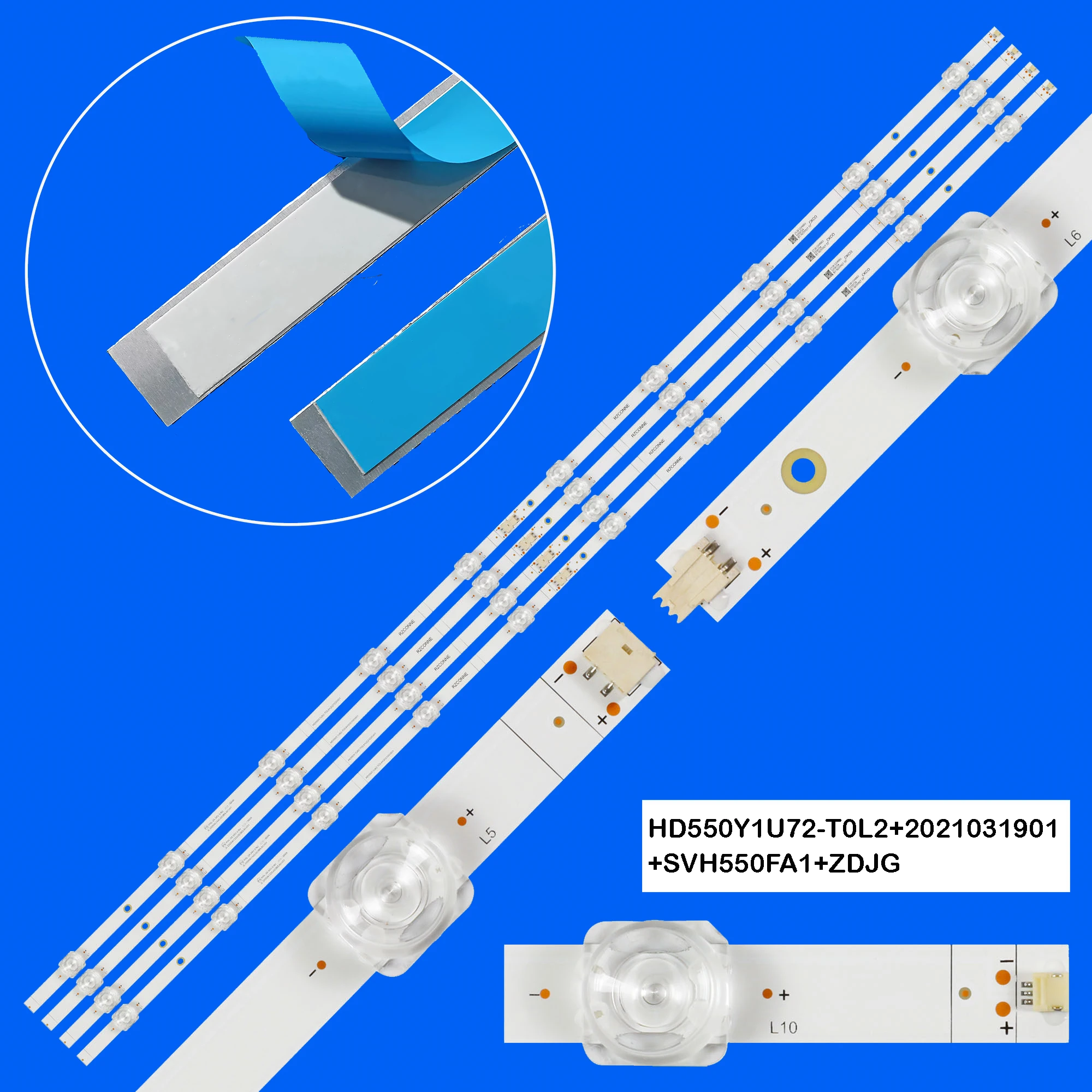 LED Backlight Strip for 55A6BG 55A6H 55A65GV 55С350KE 55A63H 55R6G 55A6G 55R6095G5 55R6070G 55E7KQ JL.D550A1330-003BS-M_V01