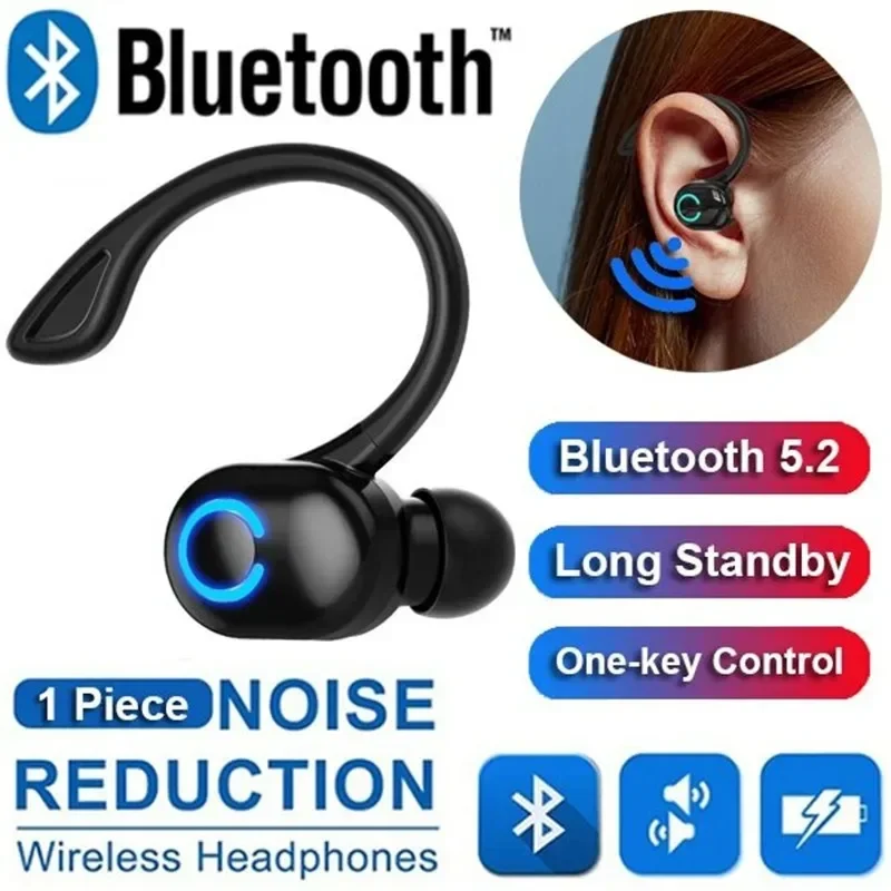 TWS Earphone Bluetooth Wireless Bluetooth  Headphone Single Right Ear Earphones Sports Music Headphones