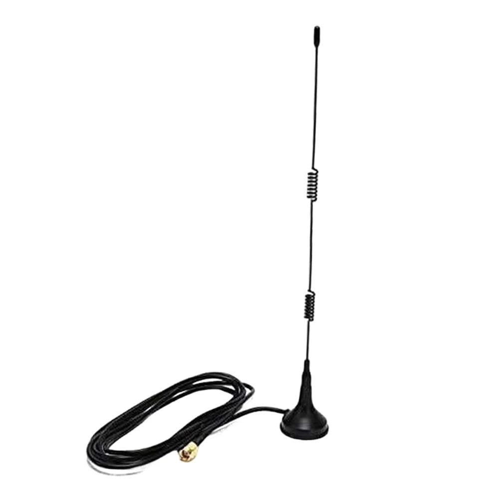1 Set Magnetic Base High Gain Car Radio Antenna Aerial 24.5cm For the Pure Highway SMA Male Plug Straight Car Accessories
