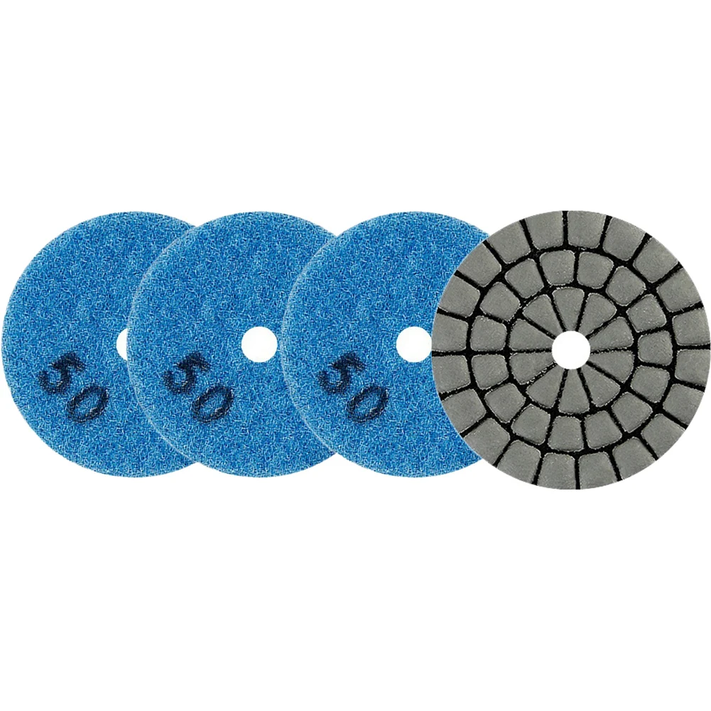 Diverse Applications With These Four Piece Sanding Disc Set Suitable For Processing Various Stones Including Glass And Tile