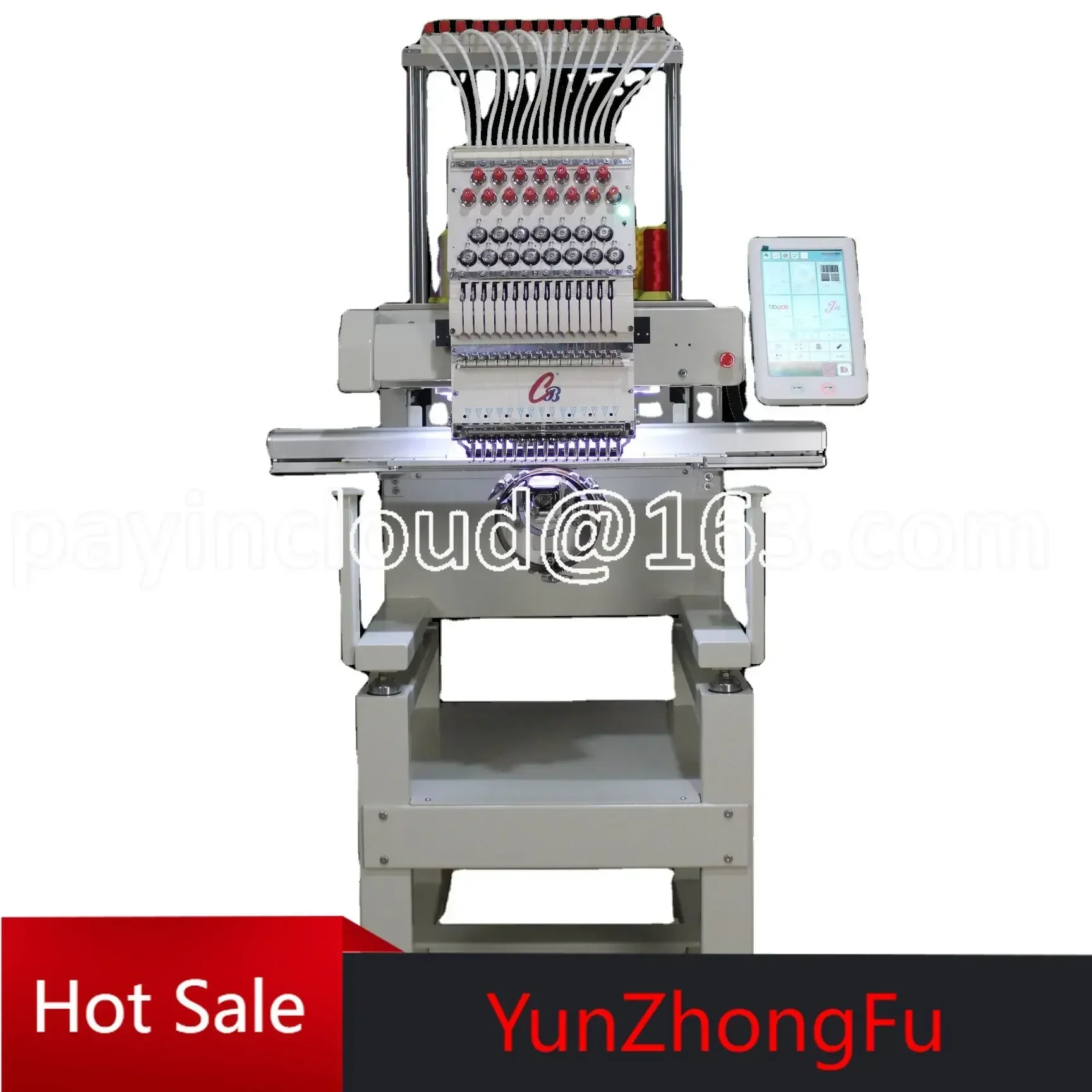 Capable 3D Embroidered Machine, Embroidery Machinery, Single Head, 12Needles, High Quality