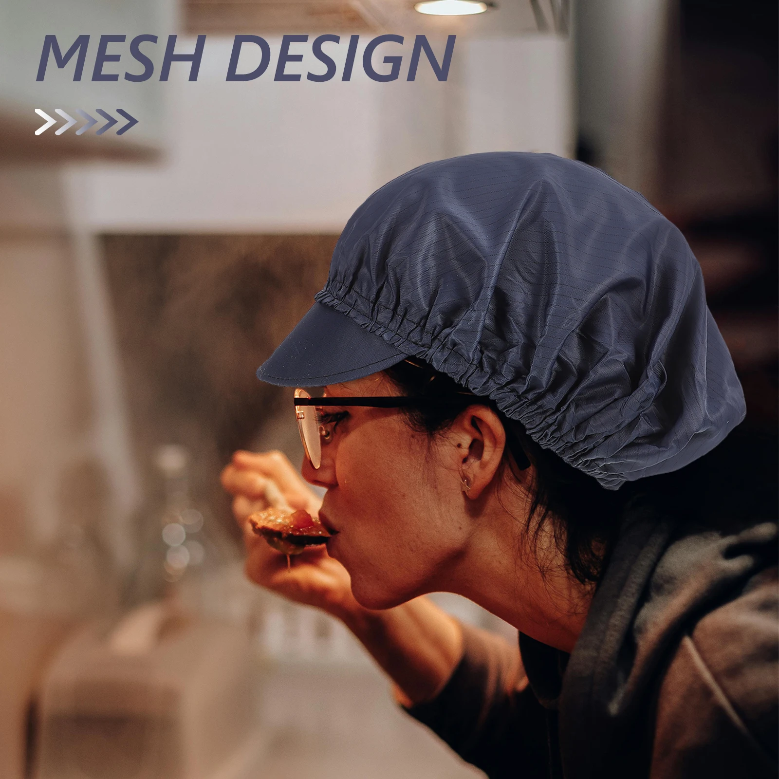

3 Pcs Chef Hat Chefs Men Mesh for Service Baker Cap Cloth Catering Hats Work and Women