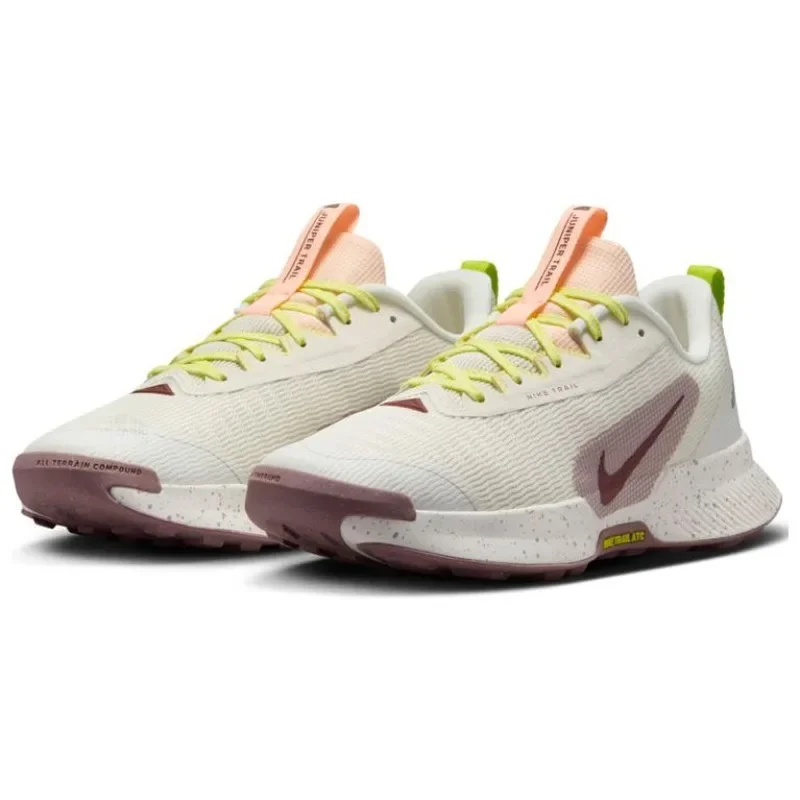 Nike Juniper Trail 3 Cream White Maroon Women's Soft Cushioning Anti-Slip Shock-Absorbant  Trail Running Shoes FQ0902-100