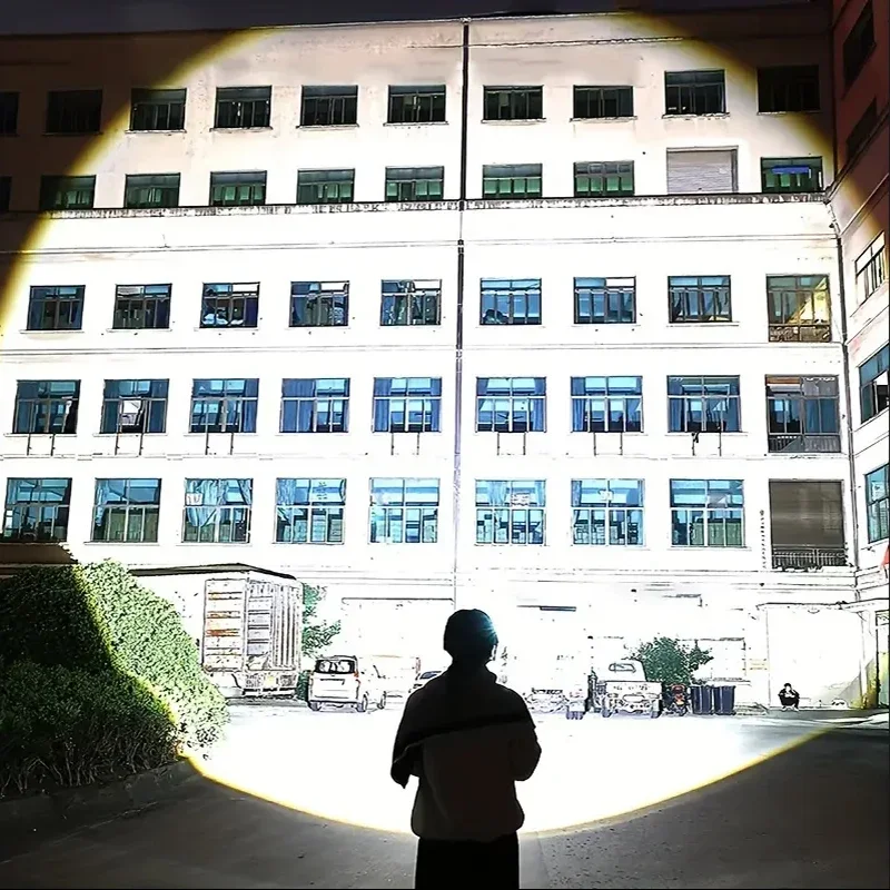 2025 New 1000000LM Rechargeable Flashlight Super Powerful Tactical Torch High Power Lantern Beam for Outdoor Emergency Survival