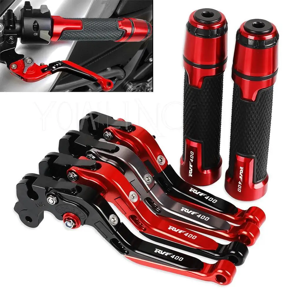 

RVF 400 Motorcycle Accessories Brake Clutch Levers Handlebar knobs Handle Hand Grips Ends FOR HONDA RVF400 NC35 1994 1995 1996